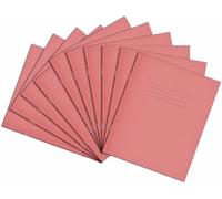 Rhino 8 cuadernos de ejercicios de 6.5 pulgadas, cuaderno de papel en blanco de 48 páginas, paquete de 10, libro de escritura, suministros de papelería de oficina y escuela, color rosa