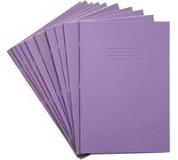 RHINO A4 10mm Squares 80 Page Exercise Book - Purple (Pack of 10)