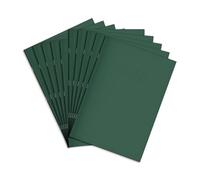 Rhino - Cuaderno de cuadrícula (A4, 48 páginas, 10 unidades, cuadros de 5 mm), color verde oscuro