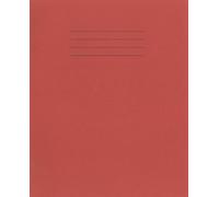 RHINO Cuaderno de ejercicios de papelería | 8 x 6.5 | 32 páginas | Parte superior mitad lisa e inferior media forrada (15 mm) | Recursos de aprendizaje | Libros escolares | Paquete de 10
