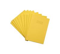 Rhino - Cuaderno de rayas (A4, 80 páginas, 10 unidades), color amarillo
