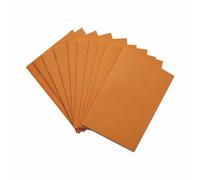 Rhino Cuadernos de ejercicios A4, 64 páginas/15 mm, 10 unidades, suministros de papelería para oficina y escuela, color naranja