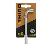 Rhino - Llaves tubulares y de pipa, llave de tubo de 8 mm, llave tubular de 8 mm de diámetro, hueso 6/12 caras, fabricado en acero (cromo vanadio)