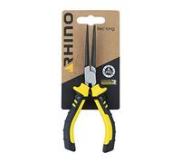 RHINO - Mini alicates de punta larga de 150 mm, fabricado en acero de alta calidad, ideal para trabajar en espacios pequeños - Longitud 150 mm - Mango ergonómico - Garantía de por vida