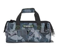 Rhino USA Bolsa de herramientas resistente - Bolsa de herramientas para hombre con apertura de 45 cm de ancho - Bolsas de herramientas grandes con bolsillos laterales correa de hombro reforzada