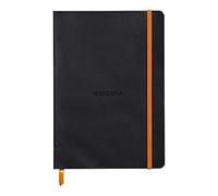 Rhodia Cuaderno Rhodiarama 117452C A5 Punteado 160 págs Clairefontaine 90 g/m² piel sintética Negro