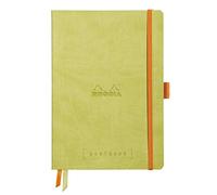 RHODIA 117575C - Cuaderno flexible Bullet Journal Goalbook Annis - A5 - Punteados Dot - 240 páginas - Papel Clairefontaine blanco 90 g - 2 cintas, cierre elástico - cubierta de piel sintética