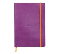 Rhodia 117819C - Rhodiarama carnet souple VIOLET A5 160 pages 5/5 papier ivoire 90 g, fermeture élastique