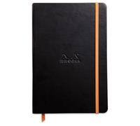 Rhodia 118722 C Book Rhodiarama Cuaderno con goma elástica, 96 hojas, color Negro, A5