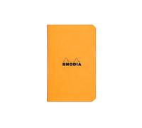 Rhodia 119158Cpack - Un lote de 20 Cornetes Piqués Naranja - 7,5 x 12 cm - Petits Carreaux - 48 páginas - Papier Clairefontaine Blanc 80 g/m² - Couverture en Carte Enduite Souple, Résistante et