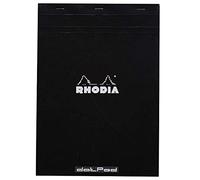 RHODIA 18559C - Bloc-Notes Agrafé Dotpad N°18 Black - A4 - Pointillés Dot - 80 Feuilles Détachables - Papier Clairefontaine Blanc 80 g/m² - Couverture en Carte Enduite - Paquet de 5 blocs