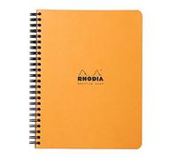 Rhodia 19341C - Meeting book Rhodia Classic O&B 16x21cm 160p détachables 90g - couleur aléatoire noir ou orange - 1 pièce