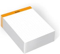RHODIA 194049C - Caja Memo Pad N°11 Naranja - A7 8,5x11,5 cm - 5/5 (Cuadrados Pequeños) - 240 Hojas 80g/m - Práctico y Compacto - Colección Rhodiatime