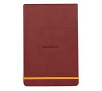 Rhodia 194352C - Cuaderno rígido Webnotepad Touche de Rose A6 - Rayado|192 Páginas Desmontables - Papel Marfil 90 g/m|Marcapáginas, Cierre Elástico - Cubierta de Piel Sintética
