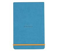 Rhodia 194359C - Cuaderno duro Webnotepad Midnight Blue - A6 - Rayado - 192 páginas desmontables - Papel Ivory 90 g/m - Marcapáginas, cierre elástico - Cubierta de piel sintética