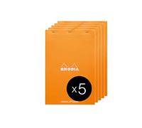 RHODIA 19558C - Bloc-Notes Agrafé Dotpad N°19 Orange - A4+ - Pointillés Dot - 80 Feuilles Détachables - Papier Clairefontaine Blanc 80 g/m² - Couverture en Carte Enduite - Paquet de 5 blocs
