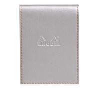 Rhodia Boutique 95 x 130 mm "bloc de notas, bloque No12" Lined Rhodiarama - Cuaderno, color plata