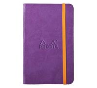 Rhodia Cuaderno con goma elástica Rhodia 118722 C Book Rhodiarama, 96 hojas, color morado A6