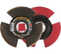 Rhodius 211401, disco abrasivo VISION SPEED con sistema X-LOCK, para acero inoxidable, acero y metales no ferrosos, 10 unidades