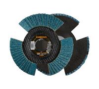 RHODIUS Proline Vision Pro - Disco abrasivo (125 x 22,23 mm, K40, 5 unidades)