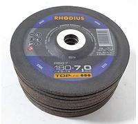 Rhodius RS67 - Discos de desbaste para acero (180 x 7,0 mm, 10 unidades)