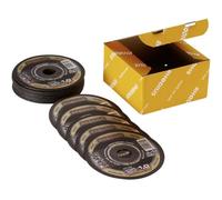 Rhodius XT70, pack de 211080, disco de corte (recto), 115 mm, 50 unidades. Material: acero inoxidable, acero