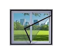 RHVOVNVOM 1 Unidad de mosquiteros Negros 70/75/80/85cm Ancho for Pantalla Ventana, Gancho y Bucle Reutilizables Fibra Vidrio contra Mosquitos Moscas(Width 80cm,Height 125cm)