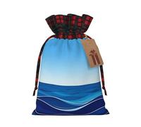 Rhythm of the Sea - Bolsas de cordón con estampado de mar, bolsas de regalo de tela para joyas, bolsas de regalo y recuerdos de fiesta