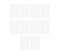 Riaisttd Hojas de recambio para planificadores A6, 10 unidades, A6, fundas transparentes de recambio - película protectora para organización de dinero, tarjetas de visita, rastreador, notas adhesivas