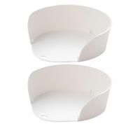 Riaisttd Meal Prep Containers, Cooking Bowls, Hangable Storage, Kitchen Gadget, Food Accessories, Set Two, PP Material, 6,1 x 2,17 pulgadas, for Cutting Board Compatible, Space Saving, Home Use