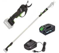 Ribimex PRBAT20/SEC - Tijeras eléctricas de poda con pértiga 147-203 cm - 20V/4Ah - Diámetro de corte 25 mm