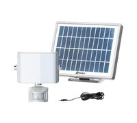 Ribimex PRLUMSOL/SP9 - Faro Solar LED 9 W Eco Garden, Gris Claro