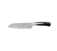 RICHARDSON SHEFFIELD R14000P165160 Kyu Cuchillo de cocina Santoku de acero inoxidable de la más alta calidad, negro, 12,5 cm