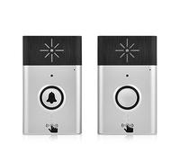 Richer-R Timbre de Puerta, intercomunicador de Voz de 2.4 GHz, Mini portátil de Doble vía, WiFi, Sistema de interfono inalámbrico con micrófono de Alta sensibilidad Integrado