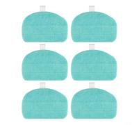 RichVibe Almohadillas de repuesto de microfibra para Leifheit para limpiador Cleantenso Power 2.0 modelo 11940, cabezales de fregona lavables para vinilo de madera dura, azul, listado de padres