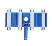 RichVibe Cabezal de aspiradora flexible para piscina con cepillo lateral y ruedas para piscinas de hormigón en el suelo con peso para manguera de 1.5 pulgadas