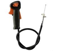 RichVibe Interruptor Hle del gatillo del acelerador para FS75 FS85 Direct OEM Reemplaza la pieza 4137-180-1109 Construcción robusta de nailon ABS para un funcionamiento eficiente del cepillo en el