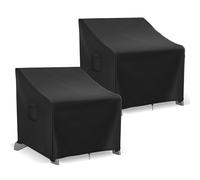Richwon Adirondack - Fundas impermeables para sillas de césped y exteriores, paquete de 2, fundas para sillas de patio para muebles de exterior, se adaptan hasta 32 pulgadas de ancho x 37 pulgadas de