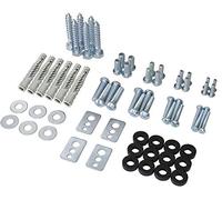 RICOO Juego de Tornillos y Tacos con Tacos UX10 de Fischer® Soporte TV para Pared de hormigón Macizo Tornillo SPZ0200-F M4 M5 M6 M8 66 Piezas