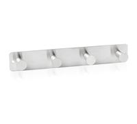 RICOO Perchero de Pared Acero Inoxidable Modelo MH025S-4, Elegante y Duradero con 4 Ganchos para Recibidor Cocina y Baño Plata