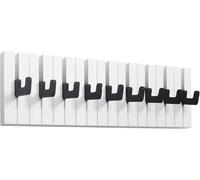 RICOO Perchero de Pared Gancho de Ropa para Niños WM1886-L Diseño Elegante Blanco y Negro Perfecto para Cualquier Habitación 49x15x2cm