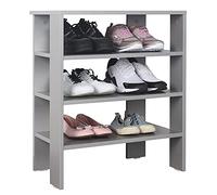 RICOO Zapatero 70 x 60 x 32 cm WM039-PL Mueble recibidor Estantería Gris - Organizador Zapatos