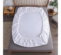 RIDAEX Pure Cotton Fabric Fitted Sheet Elastic Bands Anti-Slip Mattress Covers for Single Double King Queen Bed 1.5m 1.8m 2.0m