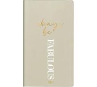 rido/idé Agenda de bolsillo, modelo 2025, "Fabulous", 2 páginas = 1 semana, A6, 144 páginas, cubierta de piel sintética, flexible, color gris claro