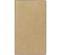 rido/idé Agenda de bolsillo, modelo de planificador de bolsillo, 2025, 2 páginas = 1 semana, A6, 144 páginas, cubierta de piel sintética, color marrón claro