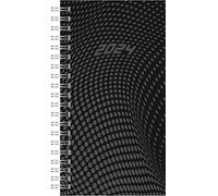 rido/idé Agenda semanal modelo Timing 2 2024 2 páginas = 1 semana, tamaño de la hoja 9,3 x 17,2 cm, color negro