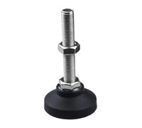 RIDRAMENTO Niveladores de Muebles Pies, 4 Uds Pies Niveladores De Muebles Ajustables SS304 Base Giratoria 40mm M5-M12(D40xm10x100mm)