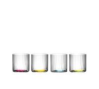 RIEDEL Happy H2O - Juego de 4 placas de suelo ópticas, cristal transparente, hechas a máquina