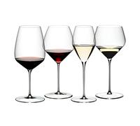 Riedel Veloce 5330/47 - Juego de degustación, copas de vino, 4 unidades, Cabernet, Pinot Noir, Sauvignon Blanc, Chardonnay, aptas para lavavajillas, cristal