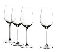 Riedel Veritas Riesling/Zinfandel Wine Glass, 4 unidades, cristal transparente, hecho a máquina de alta calidad